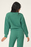 Cozy Chenille Waffle Long Sleeve Top - Forest