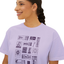 Matchbox Bars Cropped Tee Orchid