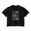 Matchbox Bars Cropped Tee Black