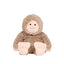 Plush toy bigfoot with a smiling face on a light background