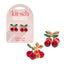 Cherry Rhinestone Mini Claw Clips