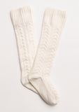 Cable Crew Socks - Ivory