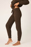 Cozy Chenille Waffle Pant - Chocolate