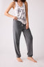 Feeling Loved Charcoal Banded Pant