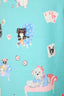 Flannel Short -Turquoise Dogs