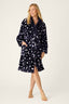 Luxe Plush Robe - Blue Ink