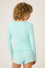 Pointelle Essential Cardigan - Light Mint
