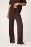 Textured Essential Pant - Chocolate