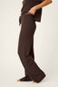 Textured Essential Pant - Chocolate