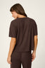 Textured Essential Tee - Chocolate