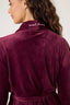 Velvety Velour Robe - Bordeaux