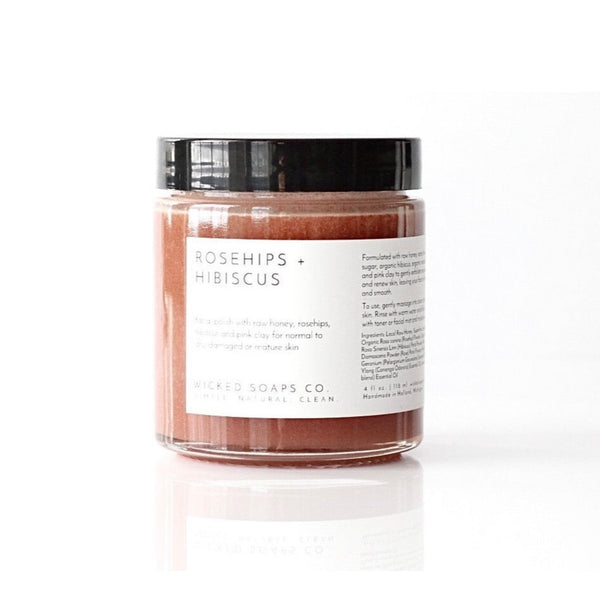 Rosehips + Hibiscus Honey Face Polish