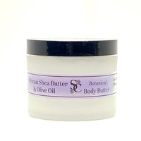 African Shea Butter and Olive Oil Botanical Body Butter by Sage and Cedar