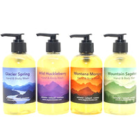 Montana Inspired Hand & Body Washes by Sage and Cedar.