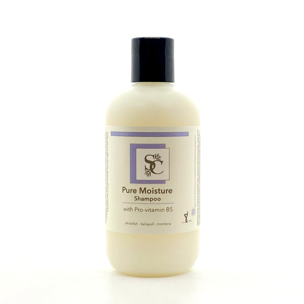 Pure Moisture Shampoo by Sage and Cedar.  Custom fragrance.