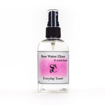 Rose Water Elixir and Witch Hazel Everyday Toner by Sage and Cedar.