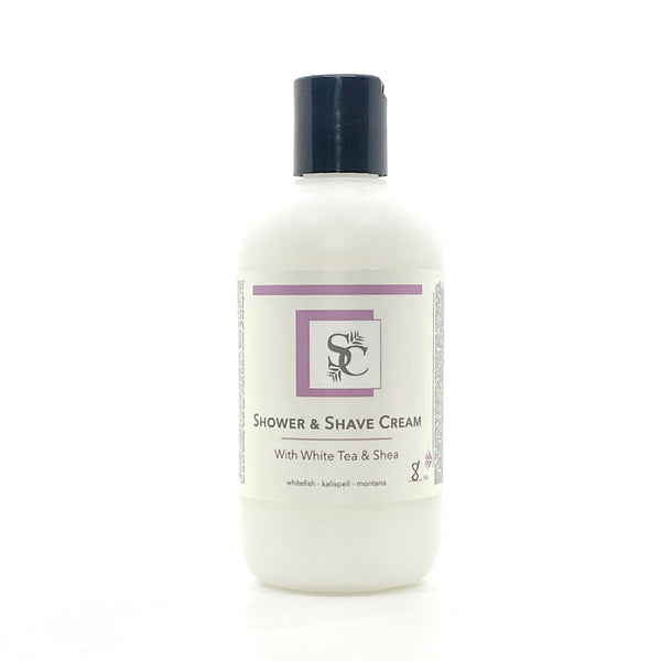 Shower and Shave Cream by Sage and Cedar.  Custom fragrance.