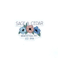Sage and Cedar Whitefish Montana Sticker