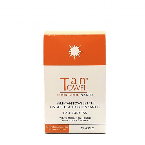 Tan Towel Half Body Towelettes